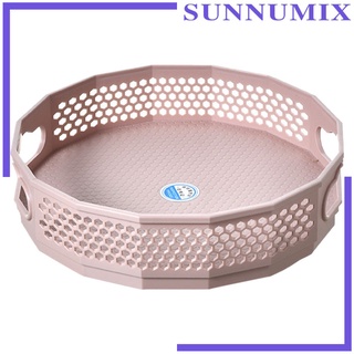 [Sunnimix] ถาดเก็บเครื่องเทศเครื่องเทศหมุนได้ 360 องศาทรงกลมมัลติฟังก์ชั่นสําหรับติดห้องครัวห้องน้ํา