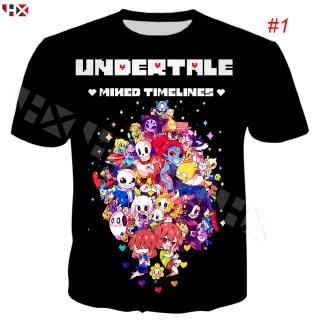 เสื้อยืดลายกราฟฟิก Hx Undertale Sans 3d