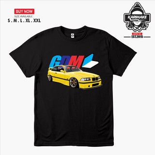 เสื้อยืดผ้าฝ้ายพิมพ์ลายแฟชั่น เสื้อยืด พิมพ์ลาย Bmw E36 STANCE GDM GERMANY DOMESTIC MARKET สําหรับผู้ชาย