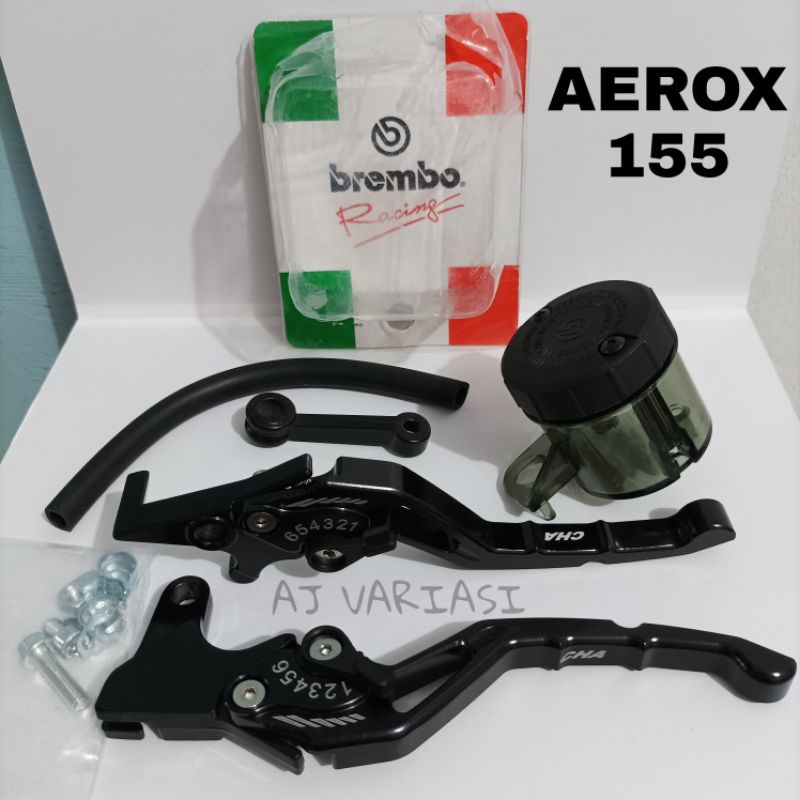 AEROX 155 LEXI FREEGO ที่จับเบรก CNC แบบเต็ม + น้ํายาเบรกควันขนาดใหญ่