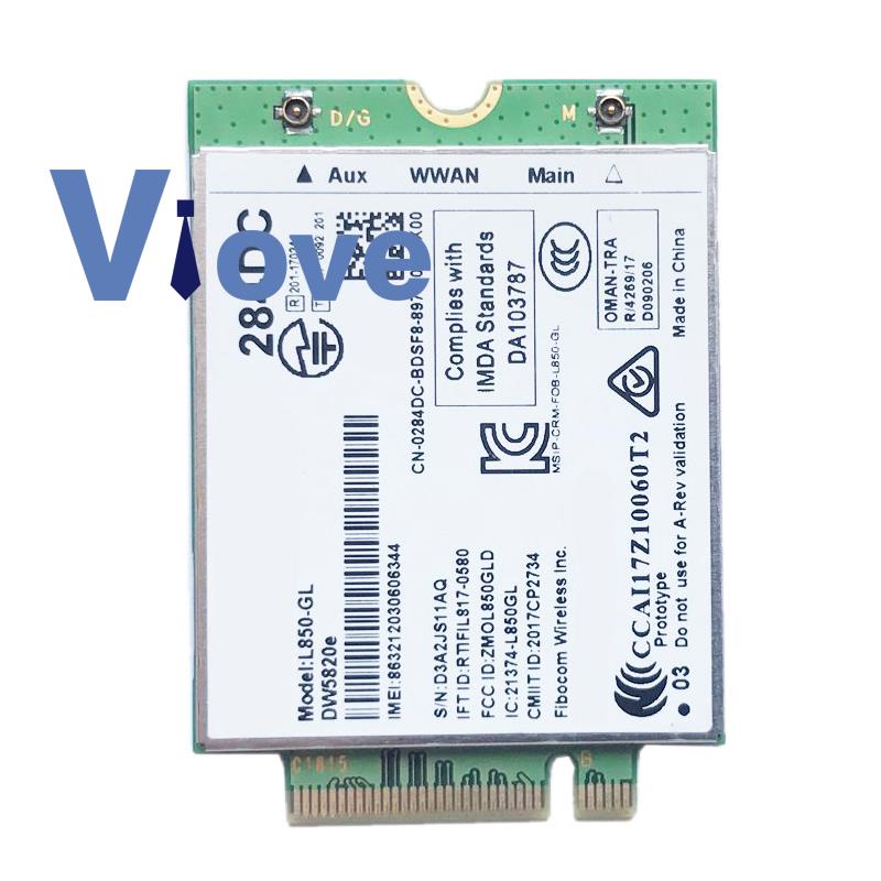 DW5820E L850-GL LTE 4G การ์ด ule 0284DC 284DC สําหรับแล็ปท็อป Dell 3500