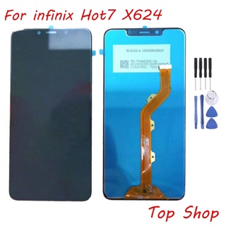 หน้าจอ Lcd จอ + ทัช infinix Hot 7,X624B,X624,X652A อะไหล่จอ จอชุด พร้อมทัชสกรีน อินฟินิกซ์ Hot7 แถมไขควง