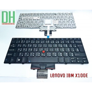 Keyboard Lenovo IBM ThinkPad X100E  สีดำ (ภาษาไทย-อังกฤษ)