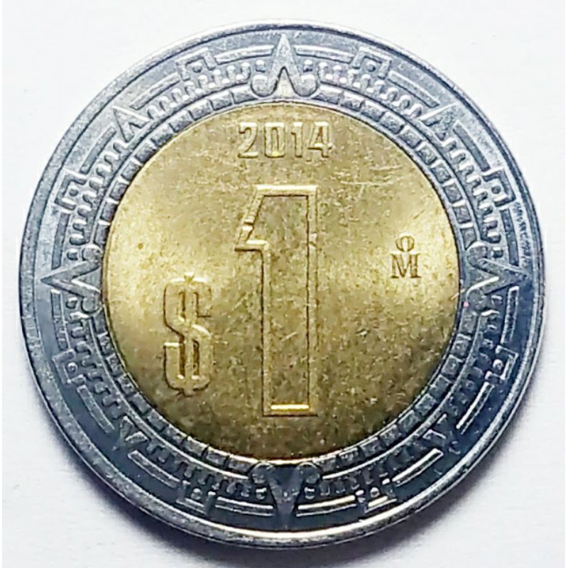 เม็กซิโก (Mexico), ปี 1996-2019, 1 Peso