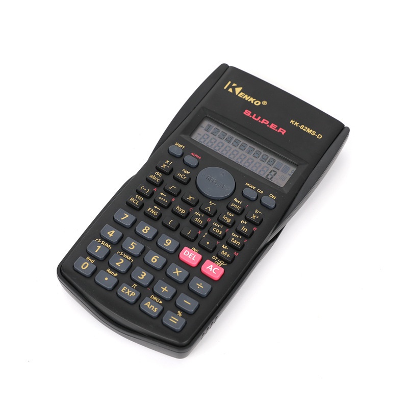 เครื่องคิดเลขวิทยาศาสตร์ KENKO KK-82MS-D มัลติฟังก์ชั่น สำหรับคำนวณทางคณิตศาสตร์และวิทยาศาสตร์