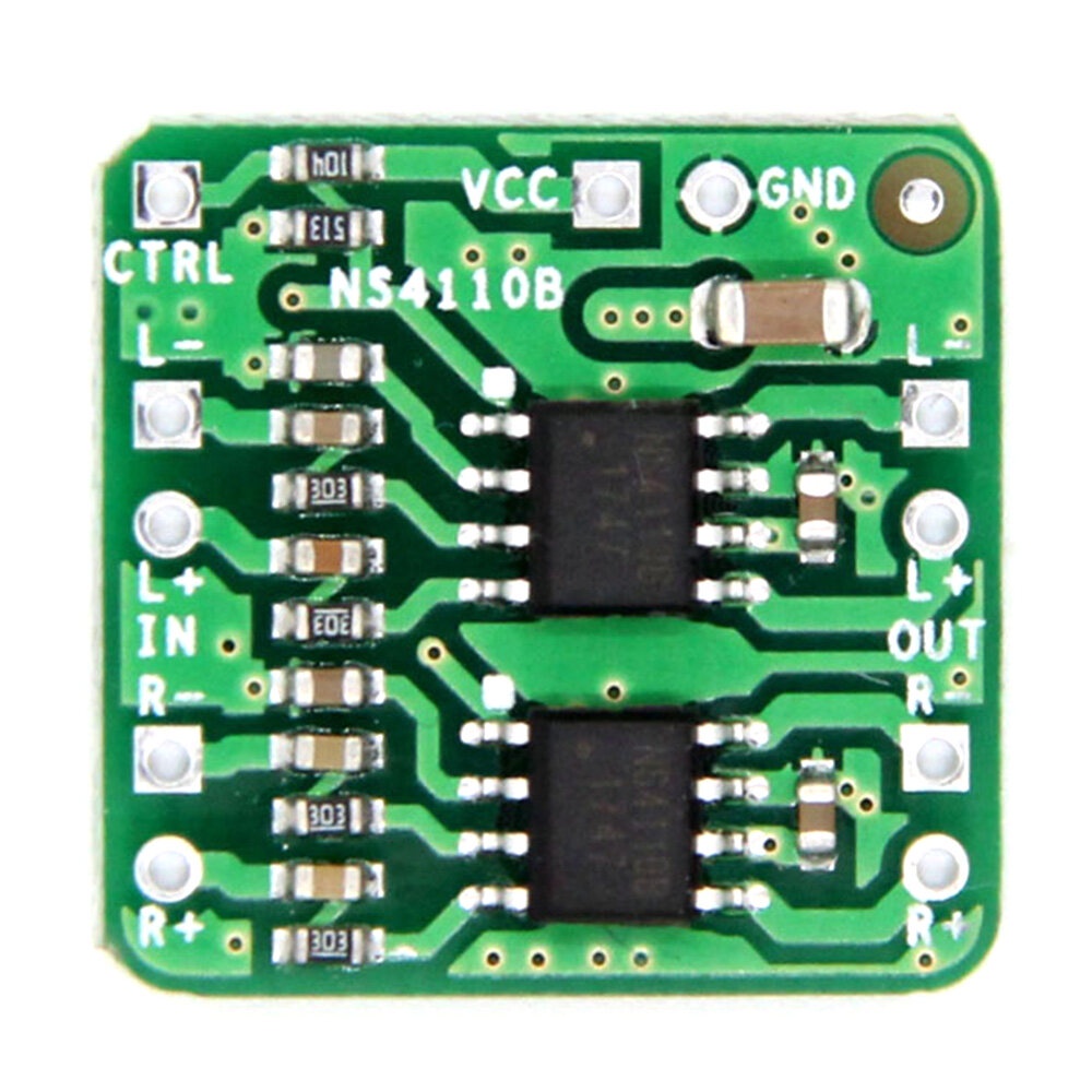 ZIQQUCU บอร์ดขยายเสียงดิจิทัล Class D/AB 18W NS4110B 6-14V 2 ชิ้น