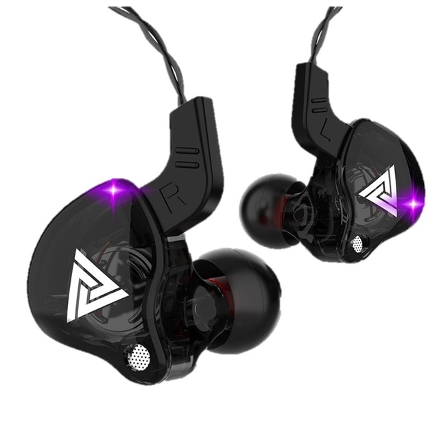 QKZ หูฟัง AK6 Earphone Sport Earbuds Stereo หูฟังอินเอียร์ ระดับเสียง HI-FI ไมค์เพิ่ม/ลดเสียง สายยาว 1.2 เมตร