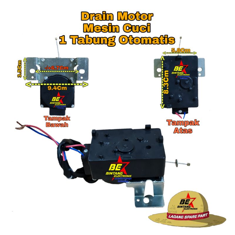 MESIN SANKEN AUTOMATIC WASHING MACHINE DRAIN MOTOR POLYTRON PL1 AUTOMATIC WASHING MACHINE DRAIN MOTO
