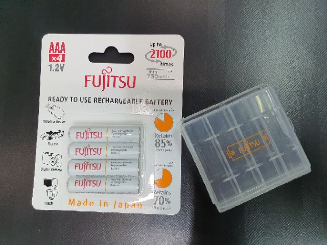 ฟูจิสึถ่านชาร์จFUJITSU/2A-2000mahแผงมี4ก้อน