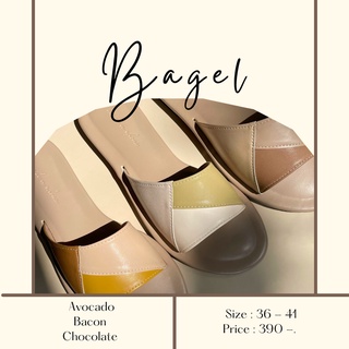 Bagel 🥯 รองเท้าแตะแบบสวม หนังนิ่ม