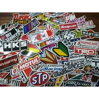 สติ๊กเกอร์ PVC กันน้ำ รถแข่ง ตกแต่งรถ รถยนต์ มอเตอร์ไซค์ NASCAR Motorcycle Motor Sport sticker หมวกกันน็อค