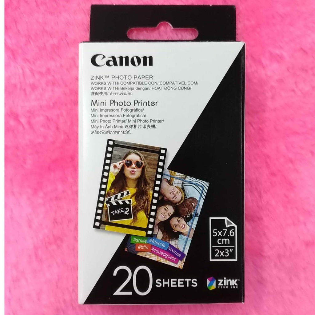 กระดาษ Zink Photo Paper Canon | Shopee Thailand