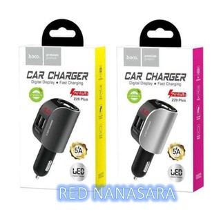 Hoco ที่ชาร์จในรถ Dual USB 5A Max Car Charger LED Digital Display รุ่นZ29 Plus