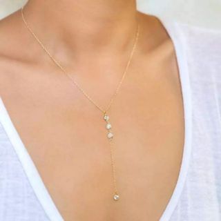 สร้อยคอมินิมอลคริสตัล • Minimal Crystal Necklace