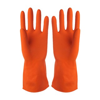 ถุงมือยาง งานทั่วไป KVB 12 inch ส้ม Personal Protective Equipment