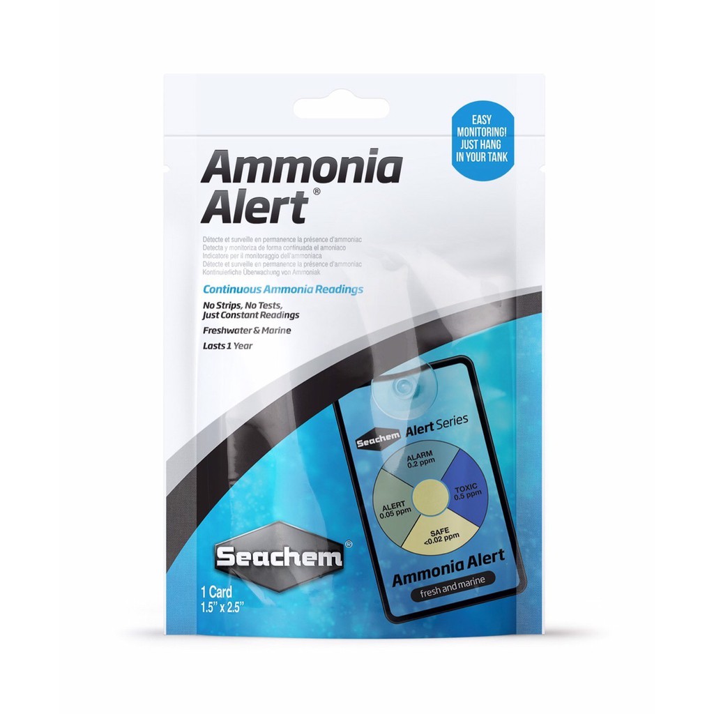 Seachem Ammonia Alert อุปกรณ์วัดค่าแอมโมเนีย ใช้ได้ทั้งน้ำจืดและน้ำเค็ม แหมาะกับตู้ปลาและตู้กุ้ง ตู้