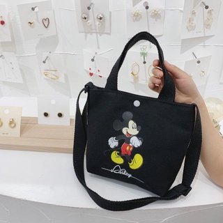 กระเป๋าผ้า Mickey ลายการ์ตูน มาใหม่ น่ารักสดใส Mq dai มากๆFashion Unisex travel Chest bao