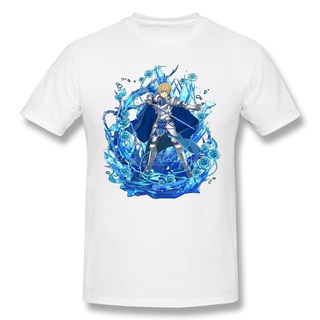 ㏘㏂※พร้อมส่ง เสื้อยืด ผ้าฝ้ายแท้ พิมพ์ลายอนิเมะ Sword Art Online Alicization SAO Eugeo SAO หลายสี สไตล์ฮาราจูกุ สําหรับผู