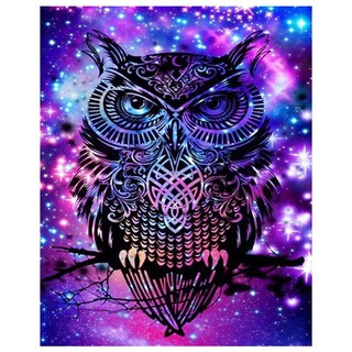 DIY handmade art owl diamond painting/cross stitch/family living room/wall sticker wall painting