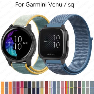 สายนาฬิกาไนลอนสายนาฬิกาข้อมือไนล่อนสําหรับ Garmin Venu sq Smart Watch