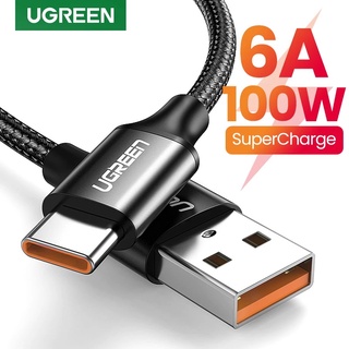 Ugreen 6A  Nylon/TPE USB Type C Cable for Huawei USB 3.1 Fast Charging Data Cable(เช็ครุ่นด้วยถึงจะได้เต็มสปีด)