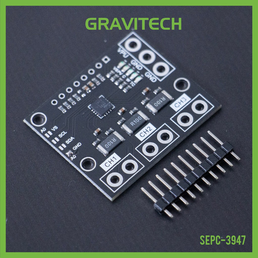 [Gravitechthai]I2C 3-CH High-Side Current/Voltage Monitor Sensor - INA3221