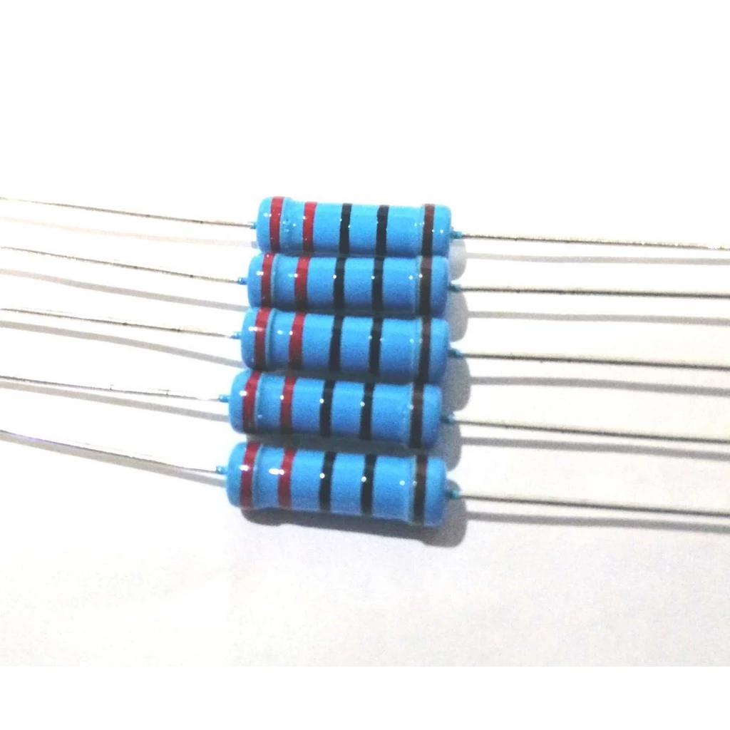 (2ตัว) R 1% 2W ตัวต้านทาน 1 กิโลโอห์ม - 1 เมกะโอห์ม ความคาดเคลื่อน 1% Metal Film Resistor 1k Ohm ~ 1M Ohm resister