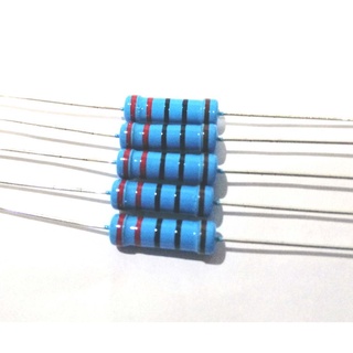 (2ตัว) R 1% 2W ตัวต้านทาน 10 โอห์ม - 1 เมกะโอห์ม ความคาดเคลื่อน 1% Metal Film Resistor 10 Ohm ~ 1M Ohm resister