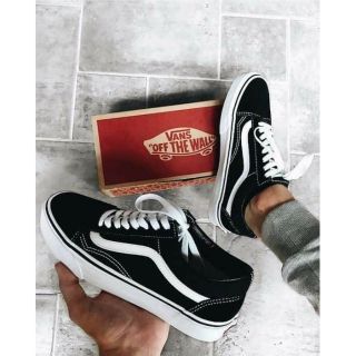 Vans old school💯% แวนส์โอสคูลสีดำ แถมกล่อง