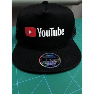 หมวกสกรีนลาย YouTube (หมวกทรงhiphop)