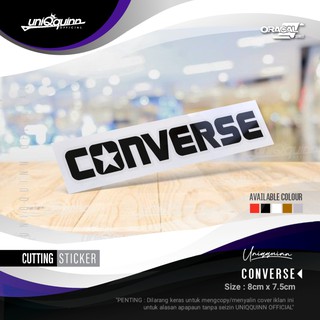 สติกเกอร์ ลาย Converse [Cutting Sticker] สําหรับตกแต่งรถจักรยานยนต์ รถยนต์ แล็ปท็อป