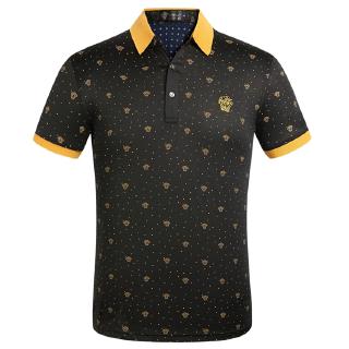 เสื้อโปโลแขนสั้นผ้าฝ้าย versace
