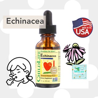 [ เอ็กไคนาเซีย ] ChildLife, Essentials, Echinacea, Natural Orange Flavor, 1 fl oz (30 ml)