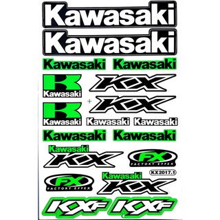 NEW สติกเกอร์ชุดแต่ง KAWASAKI KXF รถมอเตอร์ไซค์ บิ๊กไบค์ รถยนต์ เนื้อPVC คุณภาพดี