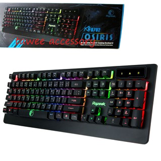 ของแท้ Signo KB-712 Nubwo NK-36  Gadonx GK-8475 RAZEAK OSIRIS KG8702 คีบอร์ด มีไฟสวย ไทย/อังกฤษ USB Keyboard