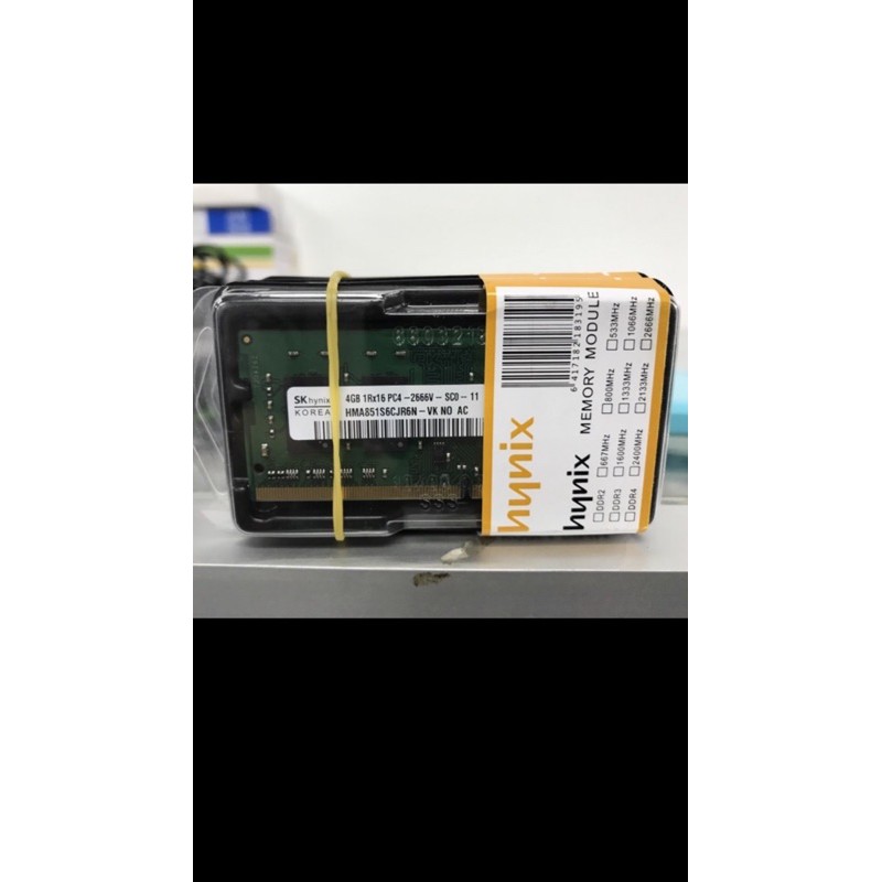 SK Hynix 4gb DDR4 Sodimm 2666Mhz แล็ปท็อป Ram
