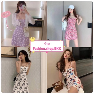 Fashion.shop.BKK ✨ ใหม่ พร้อมส่ง ✨ 🌷 ชุดเดรสสายเดี่ยวแฟชั่น งานสวย เนื้อผ้านิ่ม สวมใส่สบาย 🌷