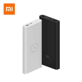 แบตสำรอง Xiaomi 10000mAh Qi Wireless Charger Power Bank Support 10W Wireless Fast Charging Portable ประกัน1ปี