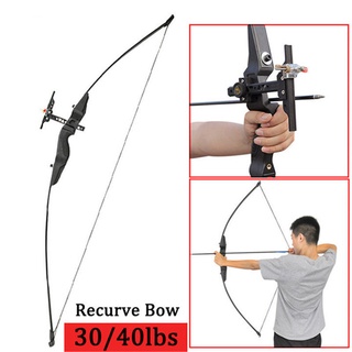 1 ชุด 30/40lbs Recurve Bow และ Sight ชุด 52 นิ้ว Takedown ตรงโบว์ไนลอน Riser สำหรับล่าสัตว์ยิงธนูอุปกรณ์เสริม