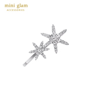 Miniglam Frozen Star Bling Hair Clip กิ๊บติดผมคริสตัลสโนว์เฟลกสีเงิน