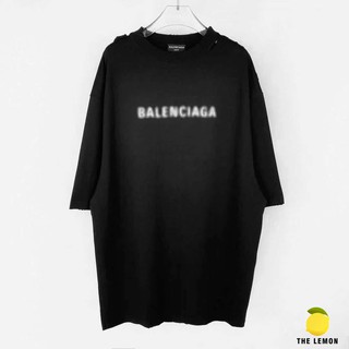 เสื้อยืดอินเทรนด์ผู้ชายอินเทรนด์ผู้หญิง【Lemon】เสื้อยืด Balenciaga  21SS  คุณภาพเคาน์เตอร์S-3XL