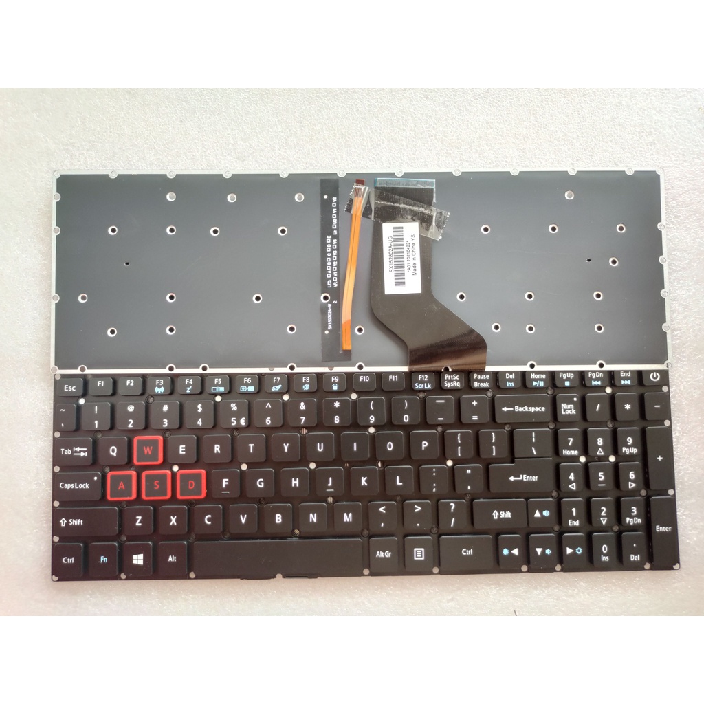 ใหม่สําหรับ Acer VN7-593G VN7-793G VX5-591G VX5-591G-52WN แป้นพิมพ์แล็ปท็อป US backlit