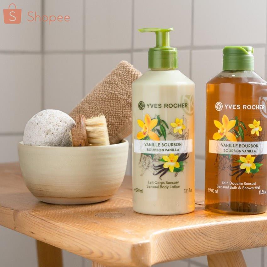 ♣[แพ็คคู่] Yves Rocher Sensual Body Lotion Bourbon Vanilla Bath & Body