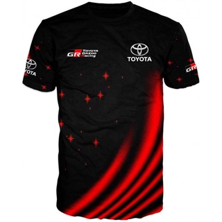 ใหม่ เสื้อยืด พิมพ์ลาย Toyota GR Gazoo Racing 3D แฟชั่นฤดูร้อน สําหรับผู้ชาย 2023