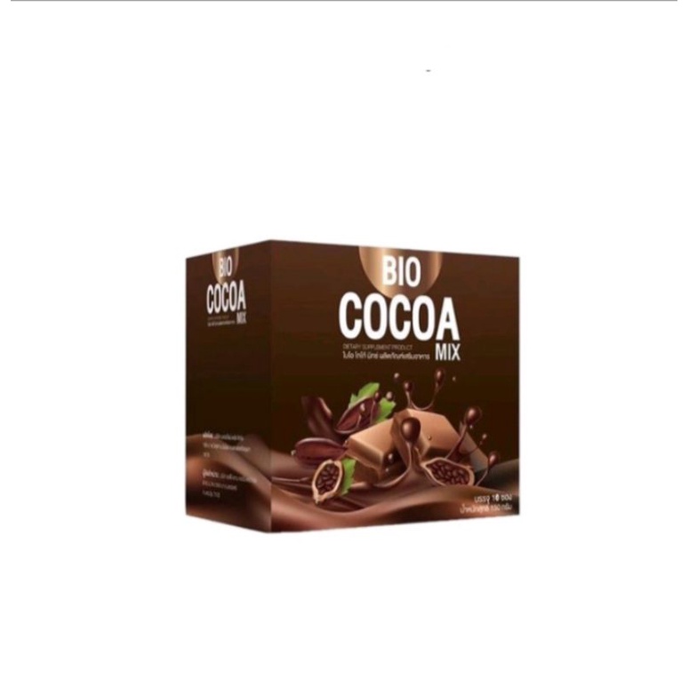 ไบโอโกโก้มิกซ์ Bio Cocoa Mix khunchan (1กล่อง/10ซอง) ซื้อ 2กล่องแถมแก้ว 1*