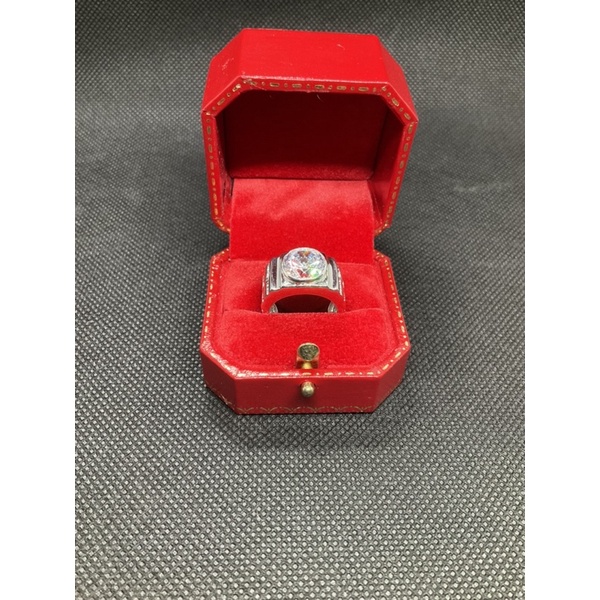 แหวนผู้ชาย ทรงเหลี่ยมเพชรcz