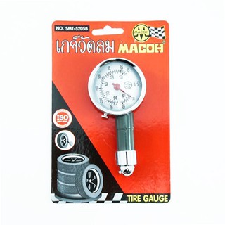 เกจวัดลม เกจวัดลมยาง เกจวัดแรงดันลม ที่วัดลมยาง วัดลมยาง MACOH DIAL GAUGE NO.SMT-5205B META