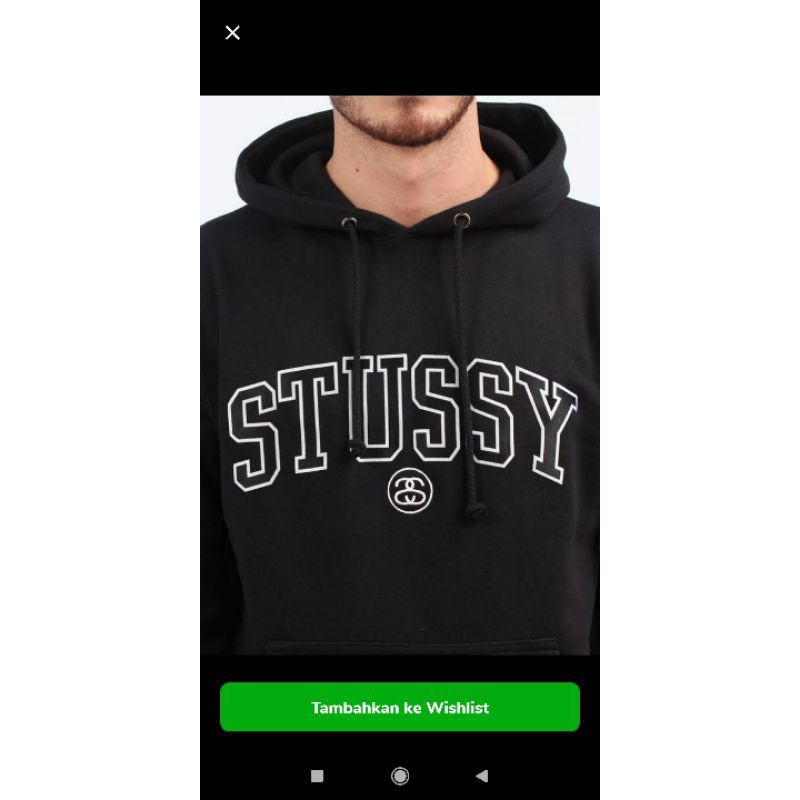 STUSSY เสื้อกันหนาวมีฮู้ดมีซิป ดื้อรั้น