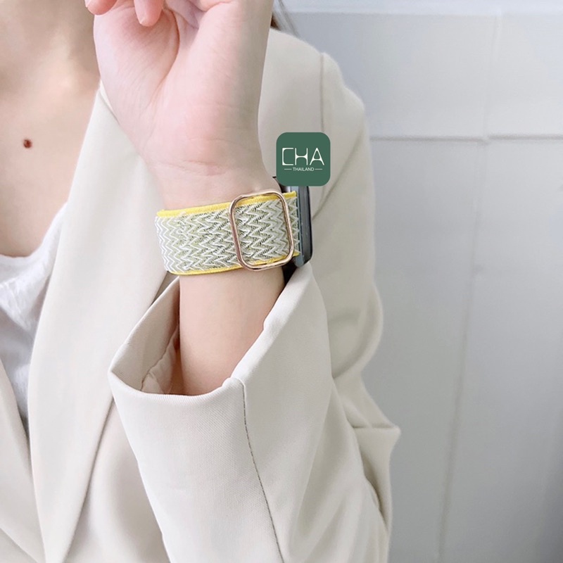 สาย AW ผ้าใหม่สาย  (เเคสาย) สําหรับ watch 10/9/8/7/6/5:4/3/2/SE ขนาด38/40/41/42/44/45/46/49mm  สายนาฬิกา smart watch