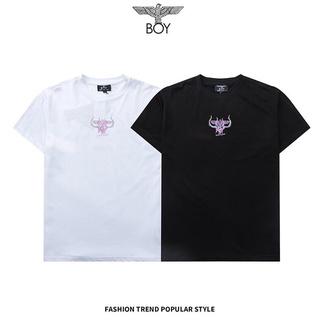 ราคาต่ำสุดBoy เสื้อยืดแขนสั้น ผ้าฝ้าย พิมพ์ลาย แฟชั่นสําหรับผู้ชาย และผู้หญิงS-3XL